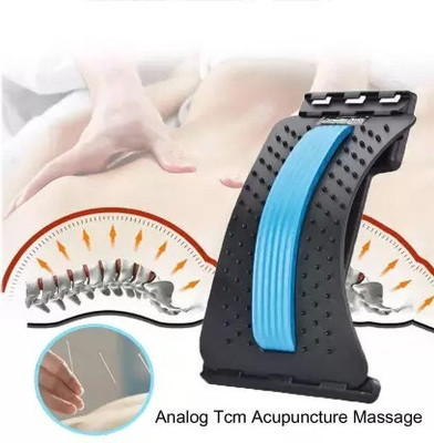 FITRONYX PLASTIC- Back Pain Stretcher Massager with Acupressure Back Support Back / Lumbar Support(Multicolor)