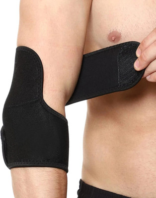 HOW(House Of Wishes) Adjustable Elbow Support Brace Guard Band for Elbows Pain Relief Elbow Support(Black)