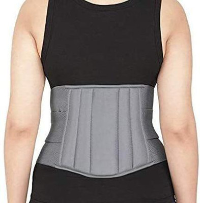 LUIS LOGAN Lumbar Support Waist Foam belt for Back Pain Relief Back Support (Grey,XXL) Back / Lumbar Support(Grey)