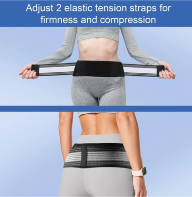 SNAKX Sacroiliac Hip Support Belt Lumber Support fitness belt Hip Support Belt EM 2 Back / Lumbar Support(Black)