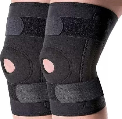 ALORNIS KNEE CUP- Knee Pain Relief Open Patella Women and Men- Red Knee Support Knee Support(Black)