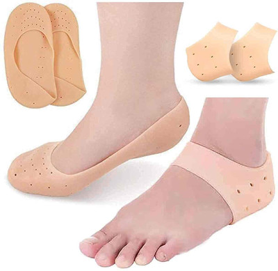 Klick Buy Anti Crack Silicone Gel Heel Protector for Pain Relief(Half Full Length)2 Pair Heel Support
