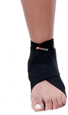 FAZTER Premium Anti-Bacterial Indian Neoprene Ankle Support With Compression Brace Binder Ankle Support(Black)