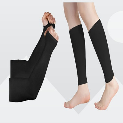 VRUGRA Combo Arm And Calf Support Compression Sleeve for Men & Women Knee Support
