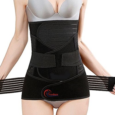 Verdure Abdominal Belt Post Pregnancy 3 in 1 After Delivery Women (size M) 34-40 inch Abdominal Belt(Black)