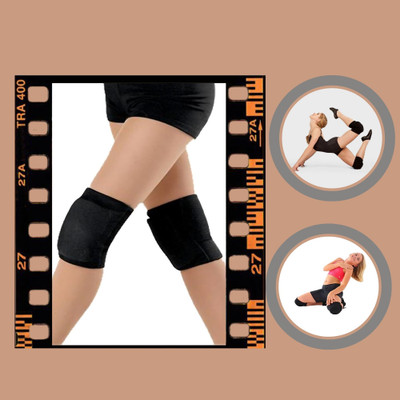 idka Natural NEW_S_KNEE SUPPORT Joint Pain, Gym & Exercise SL_--408 Knee Support(Black)