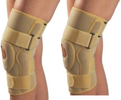 PARISILL Functional Knee Support Open Patella Hinge Knee Brace Support Knee Support Knee Support(Beige)