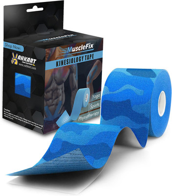 MuscleFix Kinesiology Tape (5cm*5m) for Pain Relief,Muscle Support,Sports & Physiotherapy Kinesiology Tape