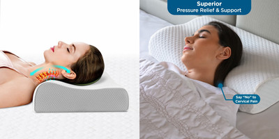 PRATIK MARKETING Memory Foam Animals Sleeping Pillow Pack of 93(White)