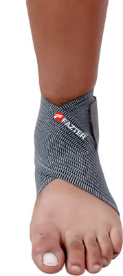 FAZTTER Premium Adjustable Elasticized-Fabric Adjustable Ankle Binder - Universal Ankle Support(Grey)