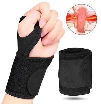 ORTHOPEDIST Wrist Binder with Thumb Support Hand Support Pain Relief Brace for Men and Women Hand Support(Black)