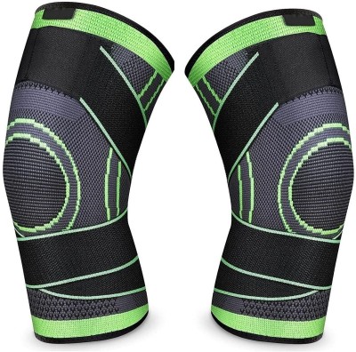 ShopiMoz Knee Cap Compression Support for Gym Running Sports Jogging Workout Pain Relief Knee Support(Green)