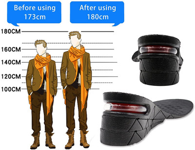 AlexVyan Height Increase 3-Layer Air up Shoe Lifts Elevator Shoes Insole -7 cm(2.75 inch) Insole