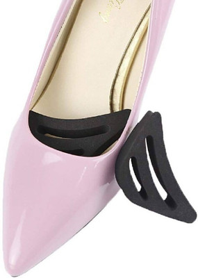 9Up Shoe Front Toe Insert & Heel Liner | Reusable High Heel Half Forefoot Toe Filler Heel Support(Black)
