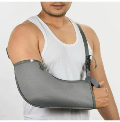 Ahs Products Arm Sling Pouch Belt Arm Brace Immobilizer for Fracture/Dislocation/Pain Relief Arm Support(Grey)