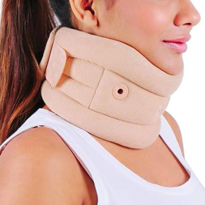 ORTHOPEDIST Cervical Collar Eyelets For Cervical Spine Immobilization & Pain Relief Neck Support(Brown)