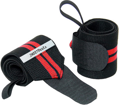 JMO27Deals Wrist Support Wrap With Thumb Loop Strap Band , Wrist Strap For Gym and Fitness Wrist Support(Red)