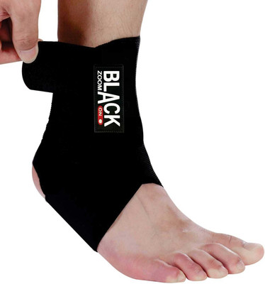ZOOMON Black Ankle Support Brace Wrap For Pain Ankle Support(Black)