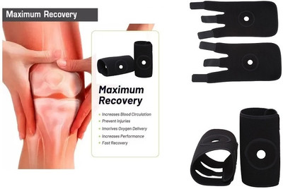 STYLERA Magnetic Knee Support with Open Patella Knee Support for Men and Women Knee Support(Black)