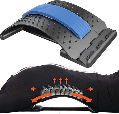 aavomaa Back Stretcher for Spinal Pain Relief, Back Pain Relief, Lumber Support B_L Back / Lumbar Support(Black)