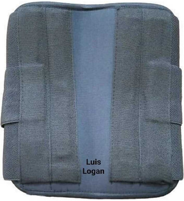 LUIS LOGAN Contour Lumbo Sacral (LS Belt) with Double Support (GREY,S) Back / Lumbar Support(Grey)