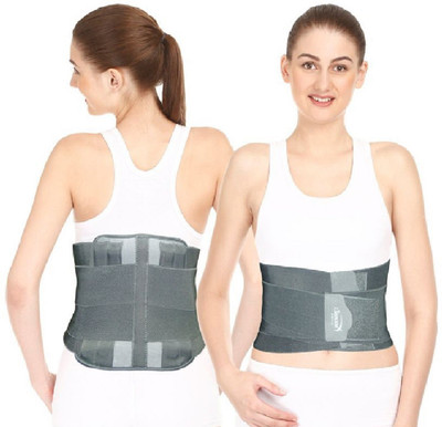 SAMSON Contoured Lumbo Sacral Support Belt-(Spinal,LowerBackPain,Osteoporosis(L)) Back / Lumbar Support(Grey)