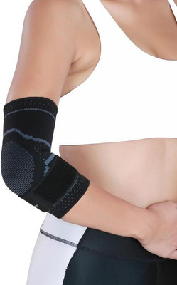 um Elbow Support Go Pro with Strap Comfort Elbow Support(Black)