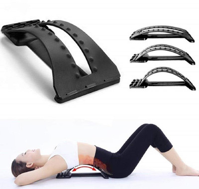FITRONYX Multi-Level Magic Lumber Back Support For Spinal Pain Relief Back / Lumbar Support(Black)