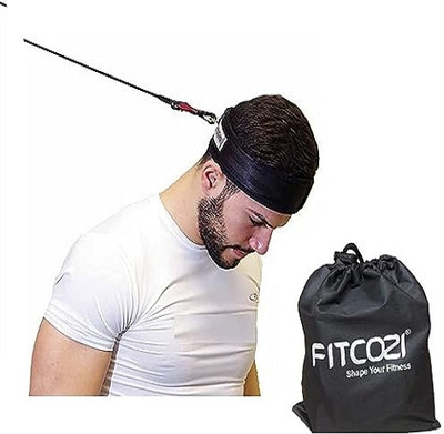 Fitcozi Neck Exercise Band Muscle Builder Head Harness Home Gym Head Support