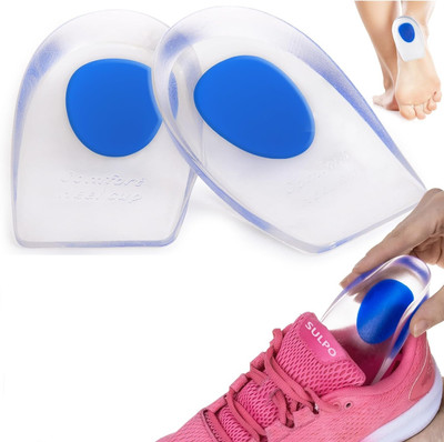 PERIZONE Gel Insoles Heel Pads -1 Pair Shoes Sole Heel Support For Pain Relief Insole(Multicolor)