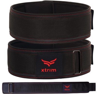 Xtrim 4 inch Gym Workout Fitness Weightlifting Belt Back / Lumbar Support(Black)
