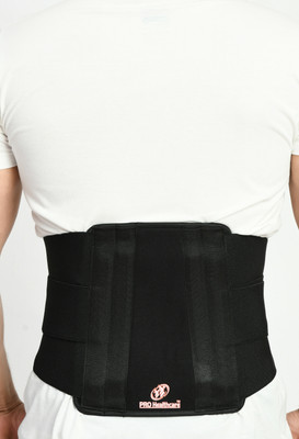PRO Healthcare Contoured Lumbo Sacral Belt, LS Belt For Men & Women Lumbar Support Back / Lumbar Support(Black)