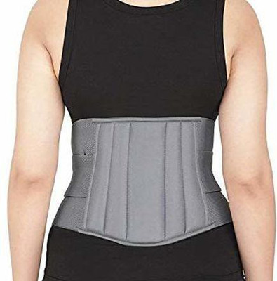 Mulkraj Ortho N-Lumber Sacral Support Belt back pain relief for Men & Women-49 Back / Lumbar Support(Grey)