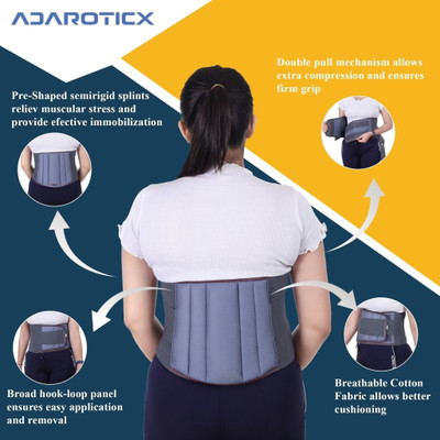 Mulkraaj LS-Lower Back Support PaiLS Relief Adjustable Straps Belt-80 Back / Lumbar Support