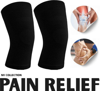 NV COLLECTION Premium Knee Support for Smooth Joint Function Knee Support(Black)