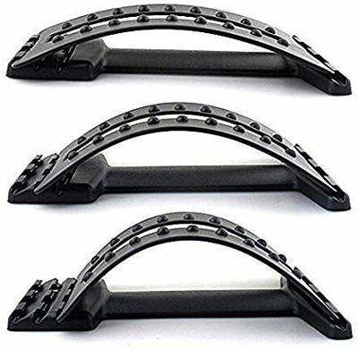 FITRONYX Magic Back Support for Office and Home Back / Lumbar Support(Black)