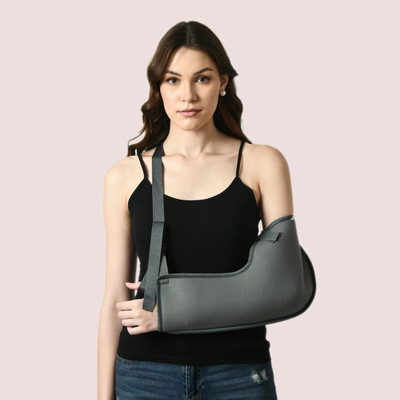 Psons Arm Sling Pouch Brace for FractureDislocation/Pain Relief Arm Supportor Hand Support(Grey)