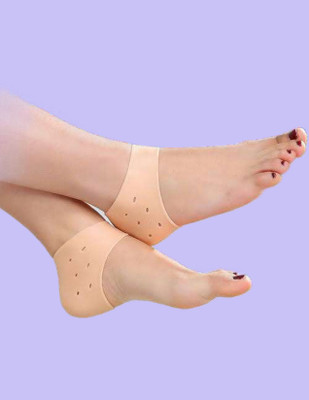 Events Framer A1-Silicone Gel Heel Socks for Swelling and Pain Relief-A10 Heel Support(Beige)