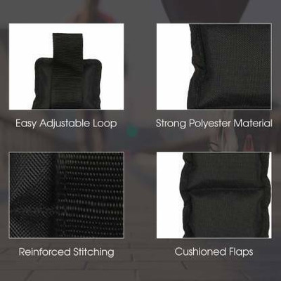 TDM FITNESS Wrist/Ankle Weights 4 pcs set Adjustable Size for Strength Training Exercise Wrist Support(Black)