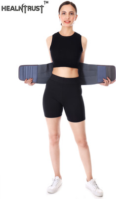 healntrust LS Belt lumbo sacral Back Support Belt for Back Pain Relief Women & Men Back / Lumbar Support(Grey)