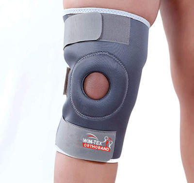 Wintex Open Patella Knee Support Stabilizer & Pain Relief (Best Joint Protection). Knee Support(Grey)