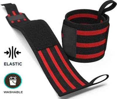 BQH Wrap Band Strap for gym fitness Wrist support weight lifting-1Pair Wrist Support Wrist Support(Multicolor)