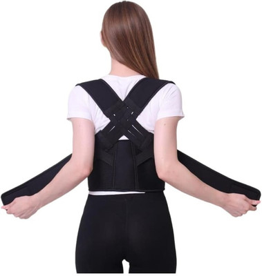 Ahs Products Body Back Posture Correcting Belt Backbone Clavicle Brace Shoulder Support Belt Posture Corrector(Black)