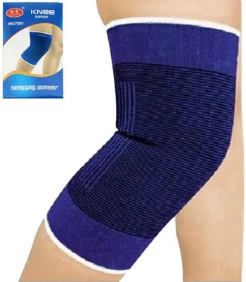 FlyTouch Breathable Elastic Knee Support Brace Compression Volleyball Knee Protector Knee Support(Blue)