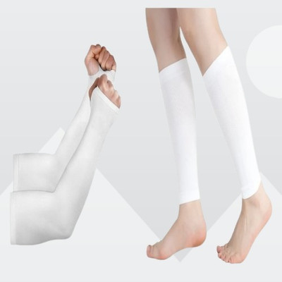 VRUGRA Combo Arm And Calf Support Compression Sleeve for Men & Women Knee Support