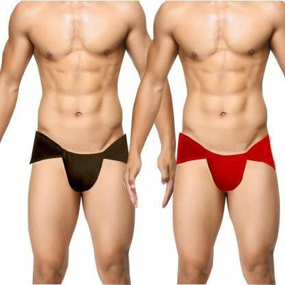 DSA SALES Men's All sports Premium Cotton Langoti Support/Fitness support(Pack Of 2) Supporter(Red, Black)