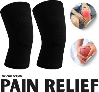 CTC CREATION Premium Fit Knee Sleeve for Relief and Movement Knee Support(Black)