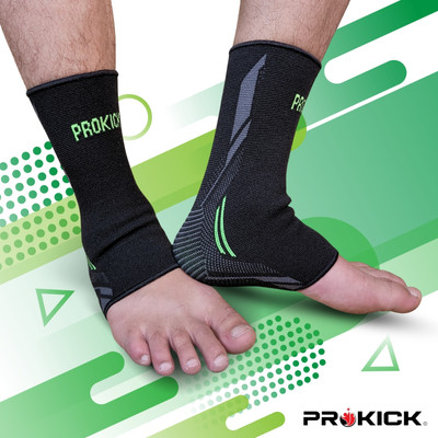 Prokick FlexiGrip Durable and Flexible Ankle Support for Gym/Sports Ankle Support(Green)