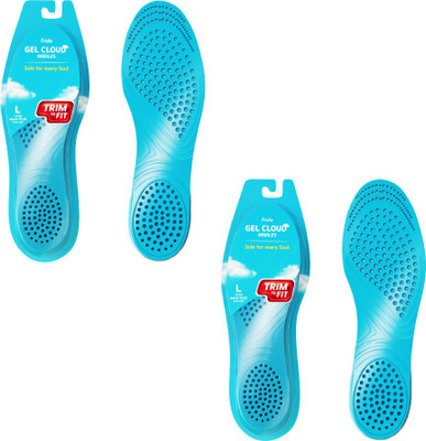 Frido Gel Cloud Ultra Comfortable Trimmable Insole, Large 9-12 UK, Pack of 2 Heel Support(Blue)