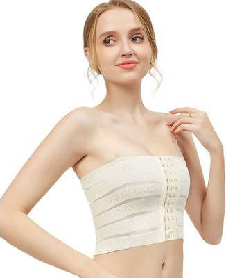 MYYNTI Women’s Nylon No-Bounce Adjustable Breast Support Band Post Surgery Chest Belt Knee Support(Beige)